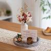 Handmade Storage Tray Desserts Snacks Hotel Restaurant Wedding Display DIY Round Wooden Tray Fruits Sundries Accessories