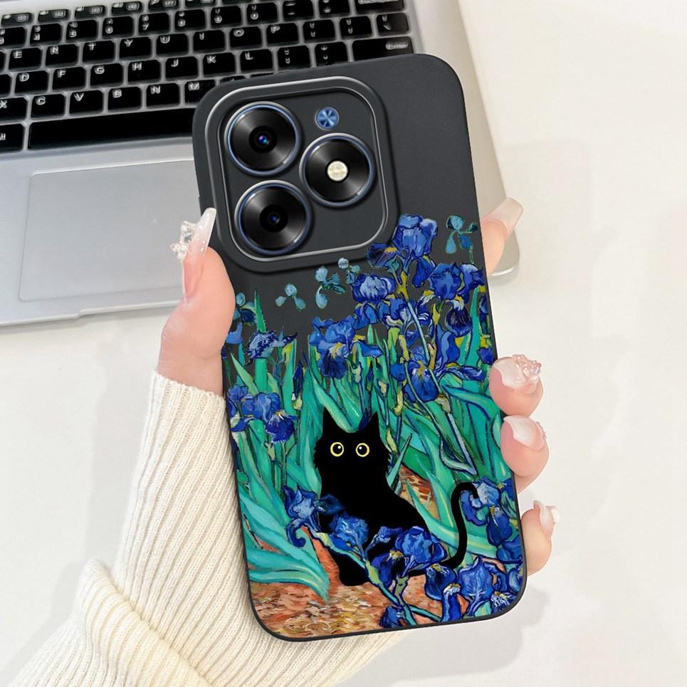 Для чехла Tecno Spark Go 2024 Милая панда Смешные животные Мем Funda Etui Для Tecno SparkGo 2024 Мягкий жидкий силикон BG6 Чехлы
