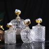Light Luxury High-grade Crystal Glass Candy Jar Storage Jar Living Room Dining Table Storage Luxury Coffee Table Decoration