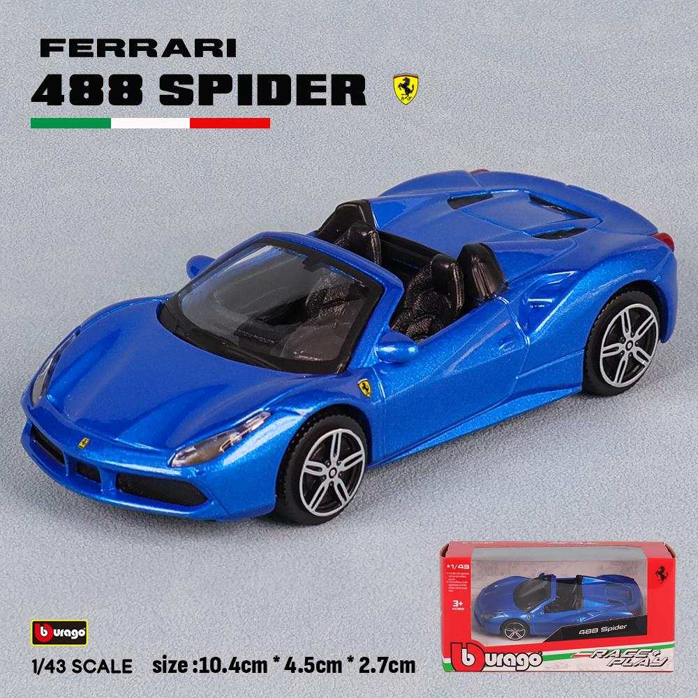 Ббураго 1:43 Несколько стилей Ferrari Purosangue sp2 488GTB 250GTO SF90 ROMA сплав роскошный автомобиль литая модель автомобиля игрушка подарок