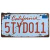 Винтажный металлический плакат США Техас Нью-Йорк Калифорния номер автомобиля металлический декор номерного знака настенный бар паб гараж жестяные вывески и таблички