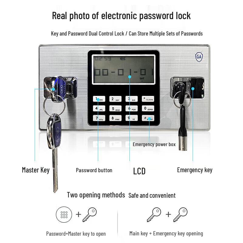 Tianzhen Steel Double-Door Electronic Password Security Cabinet