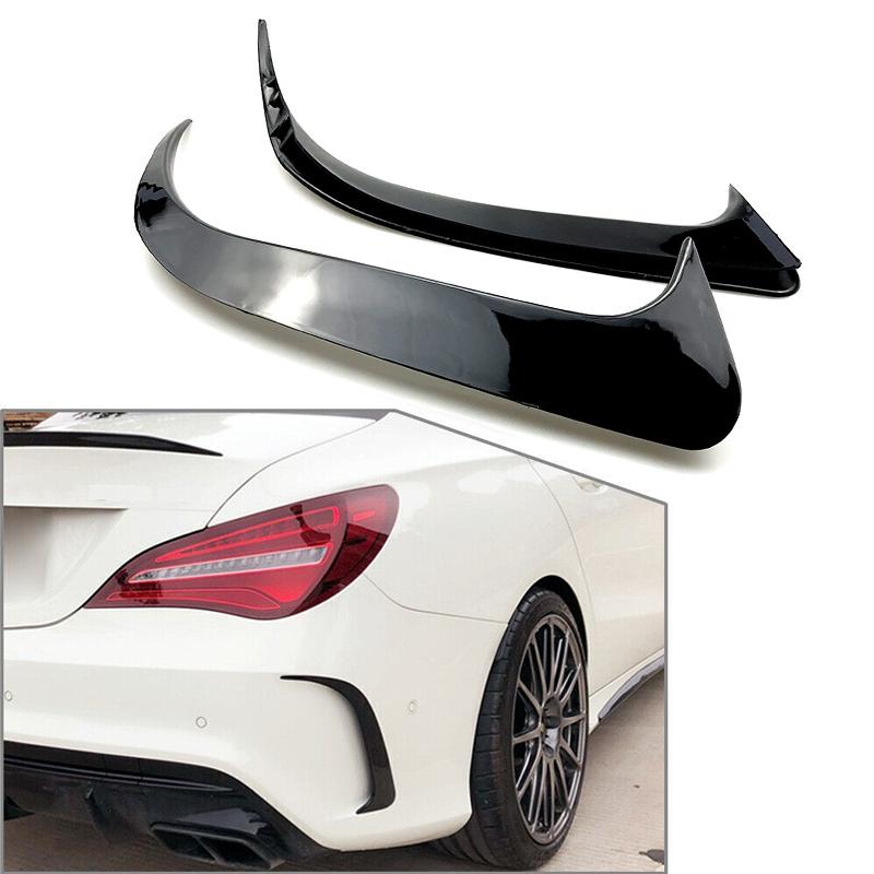 Подходит для Mercedes-Benz W117 CLA200/220 CLA250 CLA45 AMG 2014-2018 Задний бампер Спойлер Воздуховод Canards Крышка Аксессуары
