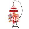 Takagi Fiber Panami Chirimen Bean Umbrella Hanging Doll Making LH425 Kit, Five-Piece Set, Red,