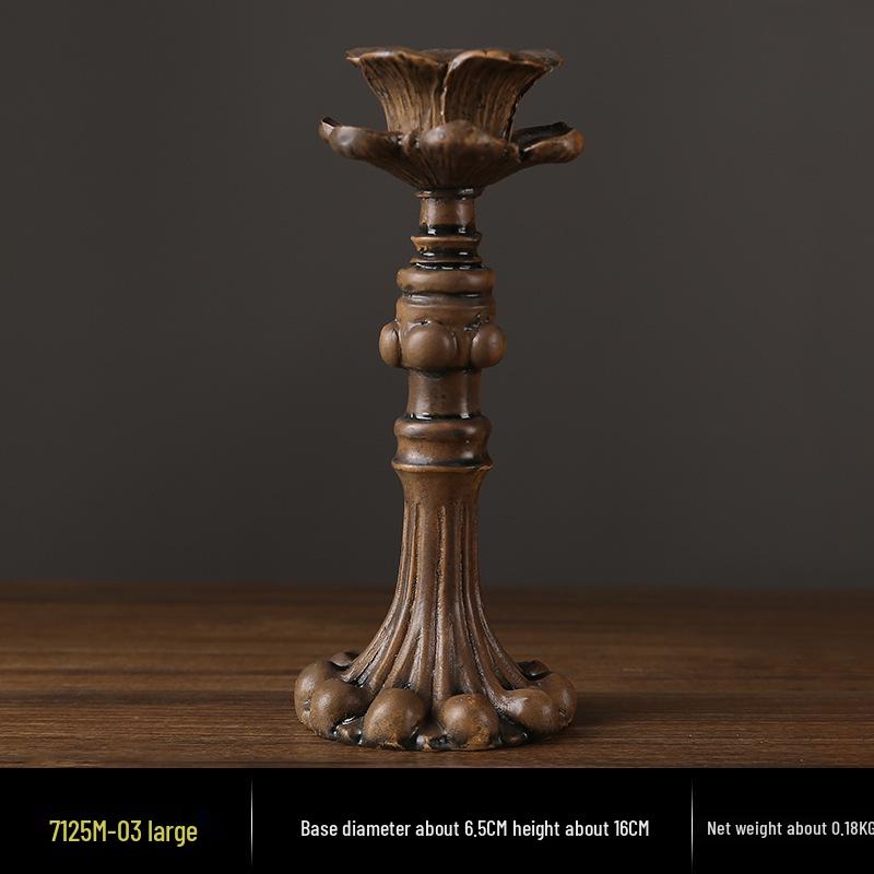 Винтажный французский подсвечник-украшение – Романтический европейский держатель для свечей для декора стола и фотосессий