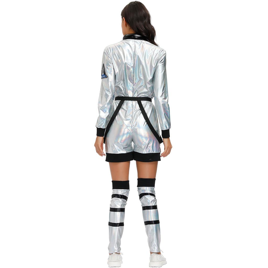 Высококачественный парный костюм космонавта, скафандр, мужской костюм на Хэллоуин, женский сценический костюм космонавта