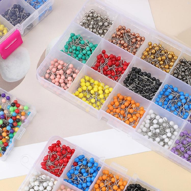 200/500/900 шт. 4 мм круглые швейные булавки, разноцветные булавки для квилтинга и позиционирования, для шитья одежды, тканевых проектов