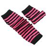 Полосатые вязаные нарукавники с длинным рукавом, перчатки без пальцев, длинные перчатки до локтя, митенки