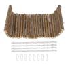 Wooden Guinea Pig Swing Toys Hamster Hanging Hammock Chinchilla Chew Toys for Dwarf Rabbit Small