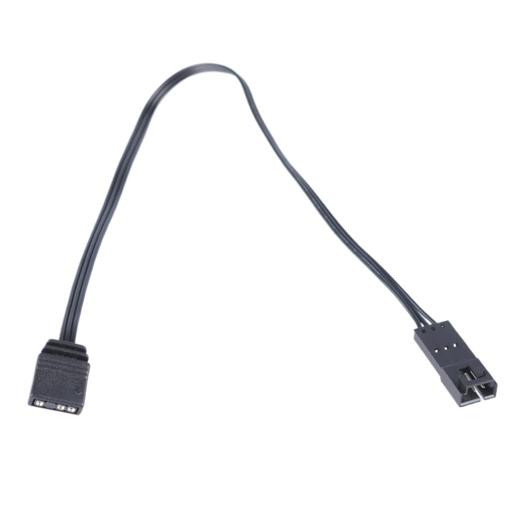 Удлинительный кабель для светодиодной ленты RGB 25 см/9,84 дюйма, разъем «папа-мама» 4-контактный, 3-контактный, для моддинга ПК, HDLL120, вентилятор, подсветка