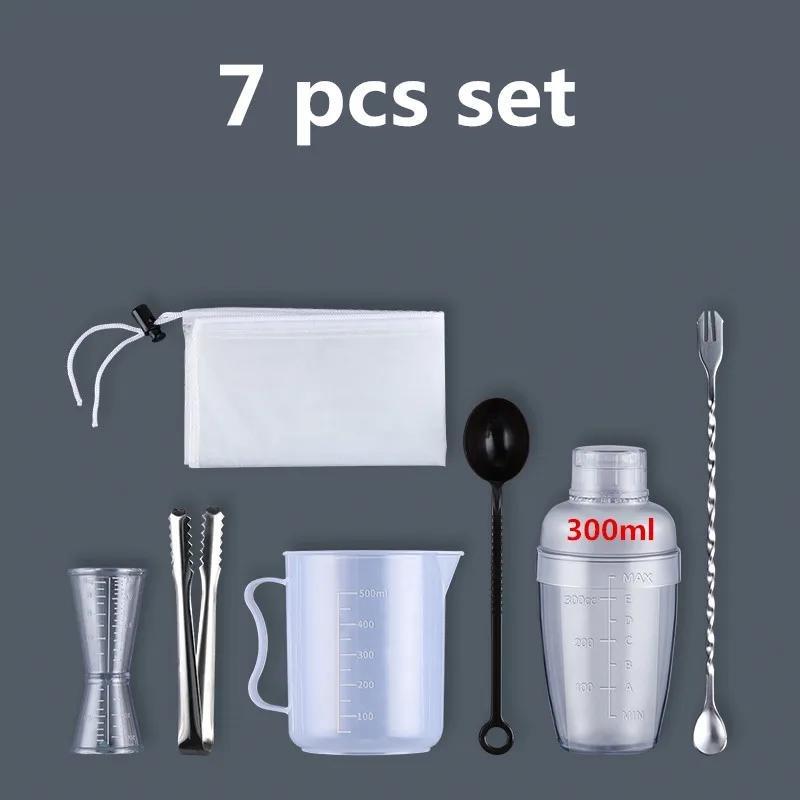 Пластиковый шейкер для коктейлей мартини 350 мл/530 мл/700 мл/1000 мл Миксер для винных напитков, винный шейкер, чашка для миксера для напитков, барная утварь, барный инструмент boston