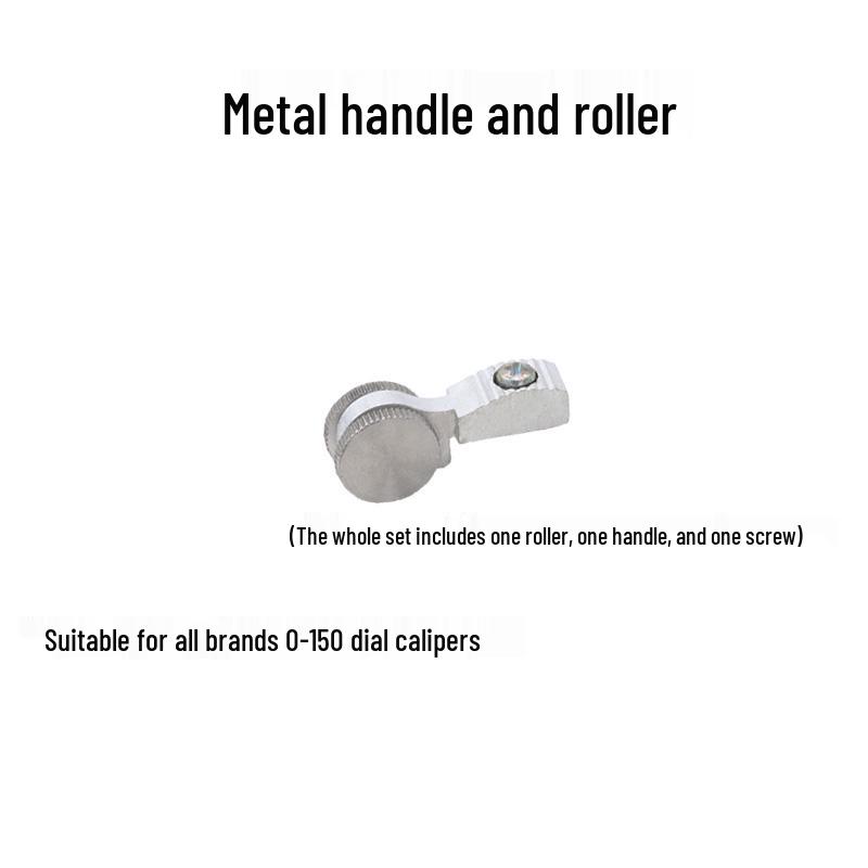 Циферблатный штангенциркуль с металлической и пластиковой рукояткой, 0-150/200/300 мм, нониус, ролик для точной настройки