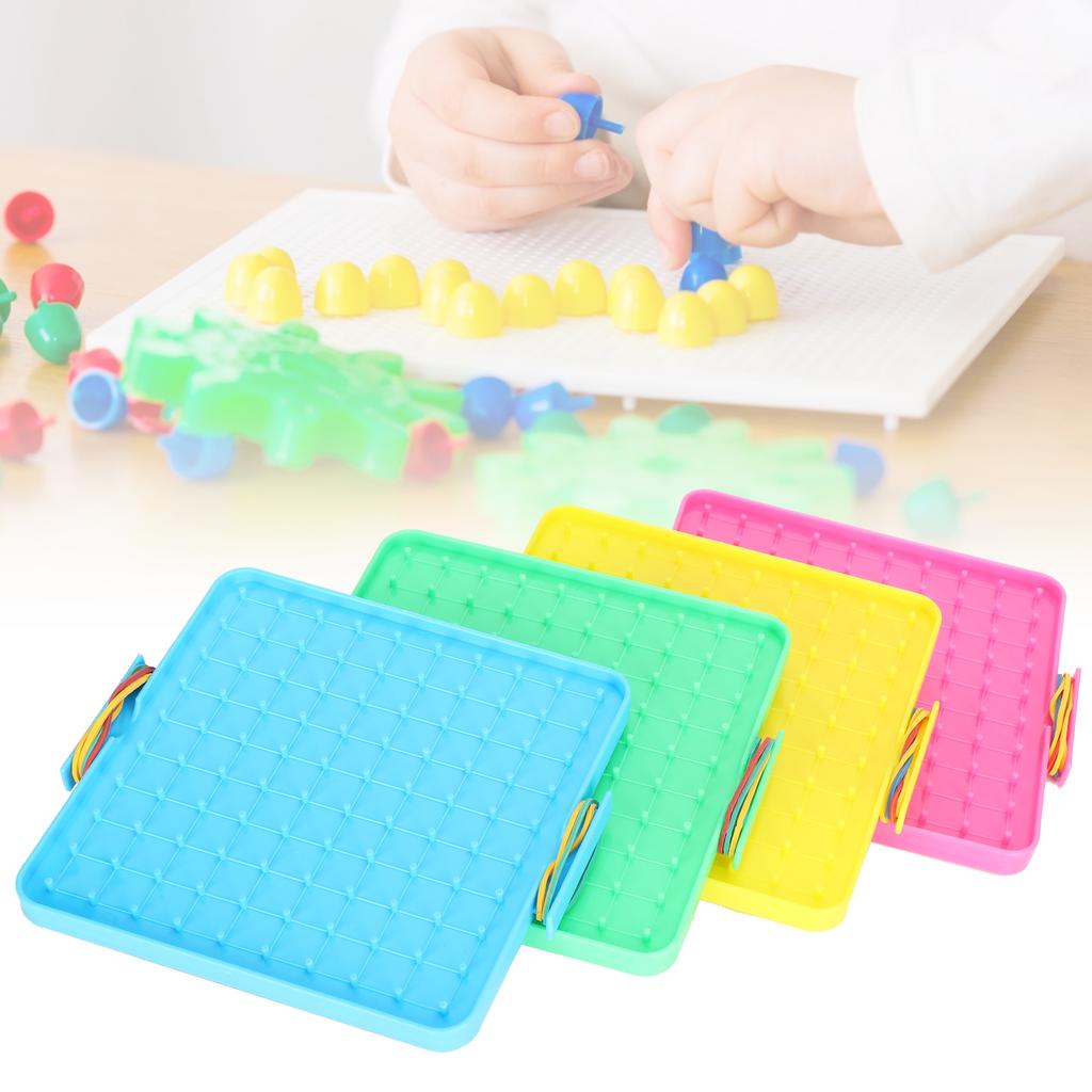 4 шт. игрушечная доска для ногтей цветная доска для резинок набор Handson Ability Training Teaching Aids