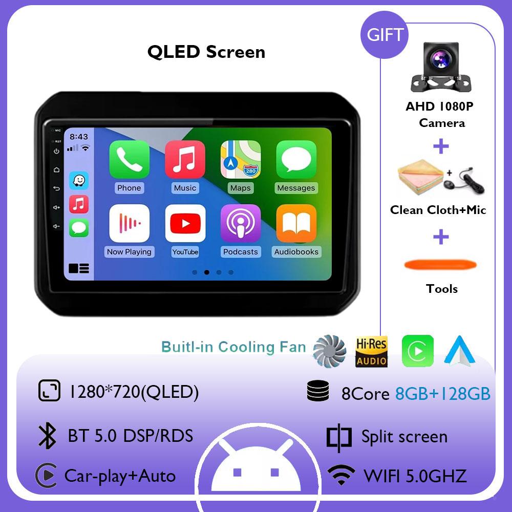Android 14 стерео GPS автомобильное радио для Suzuki Ignis 2016 2017 2018 2019 2020 DSP carplay auto BT 4G+WIFI мультимедийный видеоплеер