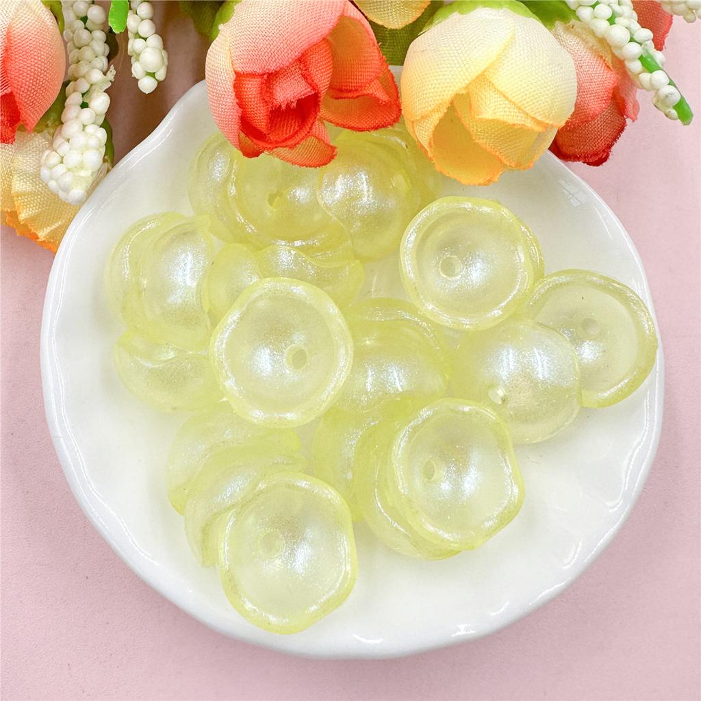 Бусины в форме чаши 100 шт. Модные бусины «сделай сам» Бусины акриловые украшения Разноцветные