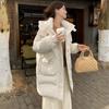 Down jacket women's medium and long 2024 winter new Korean version loose thickened warm bread jacket cotton-padded jacket jacket