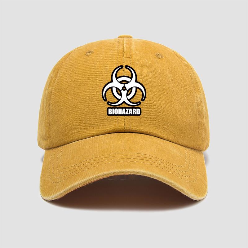 Resident Evil Korean Style Short Sleeve T-Shirt and Cap Set Movie Game Merchandise Chinese Soft Top Baseball Hat Adjustable