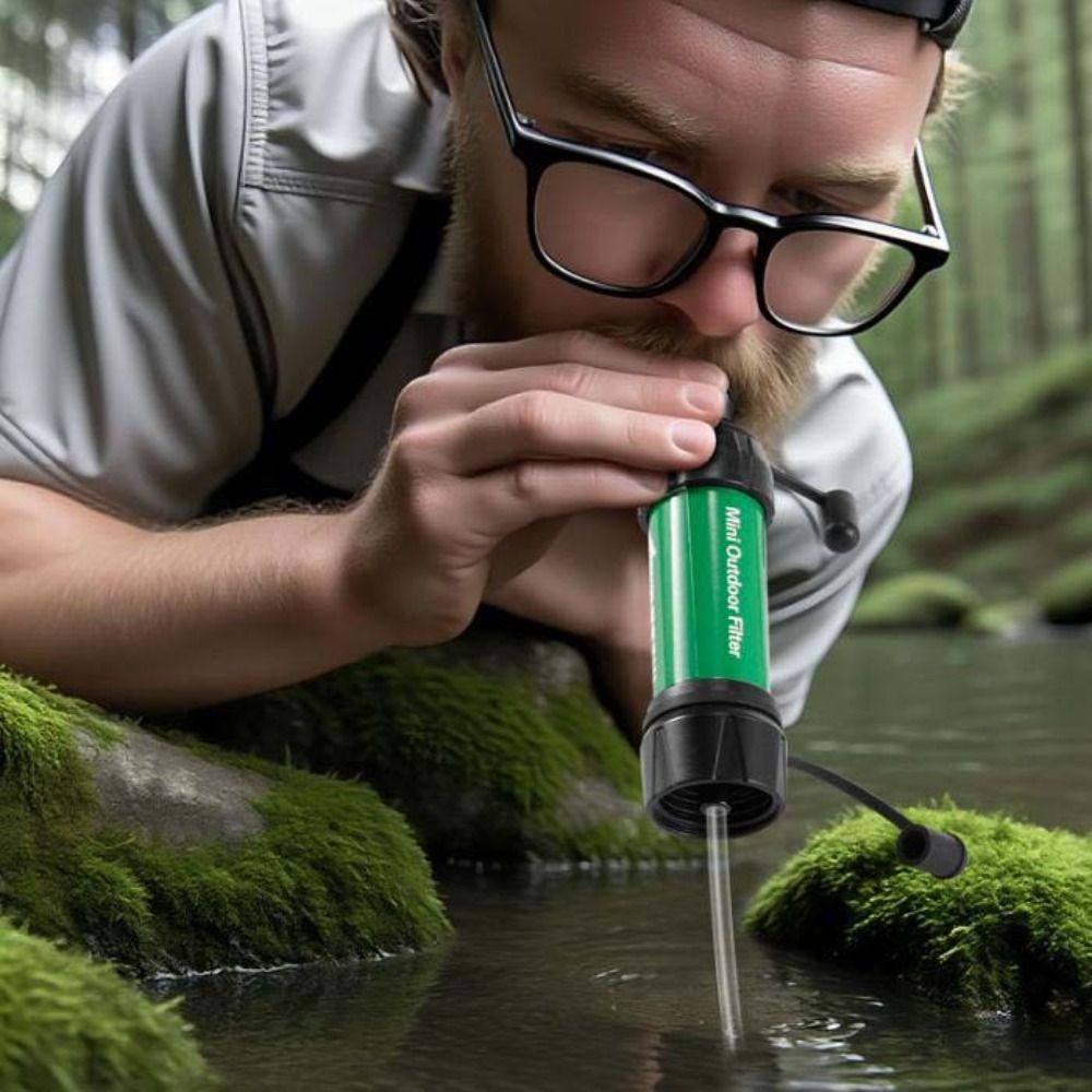 Straw Mini Water Filter Straw Mini Drinking Water Filtering Straw Emergency