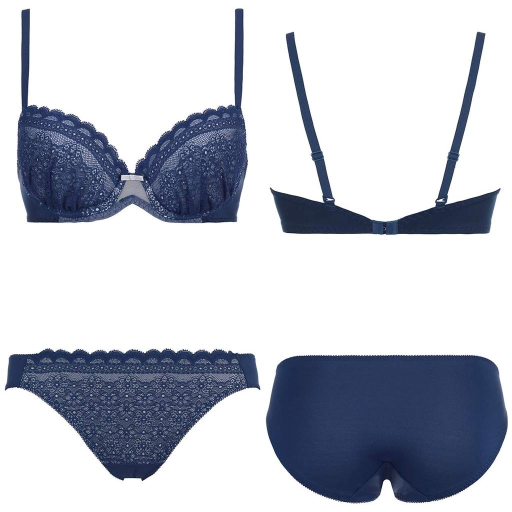 AMOSTYLE Dream Bra Light Bra Shorts Set Daisy Shower M008 F65M Размер (АМОСТИЛЬ) & (военно-морской флот)