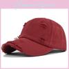 Hat Duck Tongue Solid Color Perforated Baseball Hat Washed Vintage Breathable