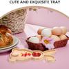 Wooden Rabbit Serving Tray Animal Charcuterie Platters Novelty Appetizer Platter