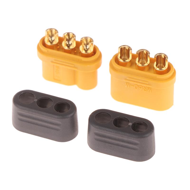 1 пара Amass Mr60 Plug 3,5 мм 3-жильный разъем T-образный разъем интерфейса с защитной крышкой для модели Rc