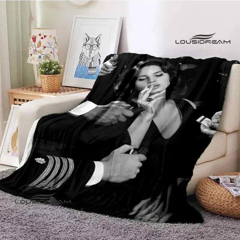 Lana Del Rey Retro Printing blanket Children's Warm Flange Home travel bed linings Birthday Gift