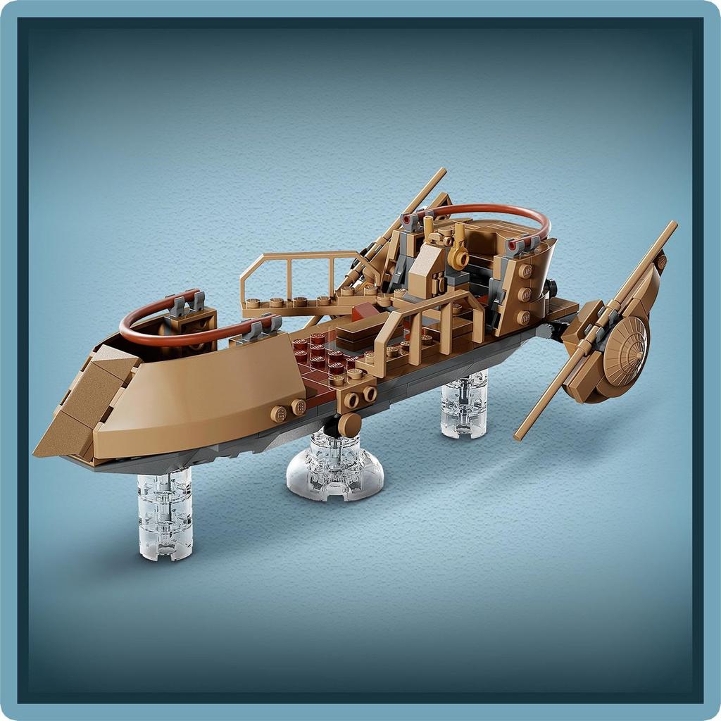 LEGO Игрушка «Звездные войны: Пустыня» Яхта и логово Игрушка в подарок на день рождения Блок Рождество Мальчики Девочки Дети 9 лет 10 лет 11 лет Начальная школа