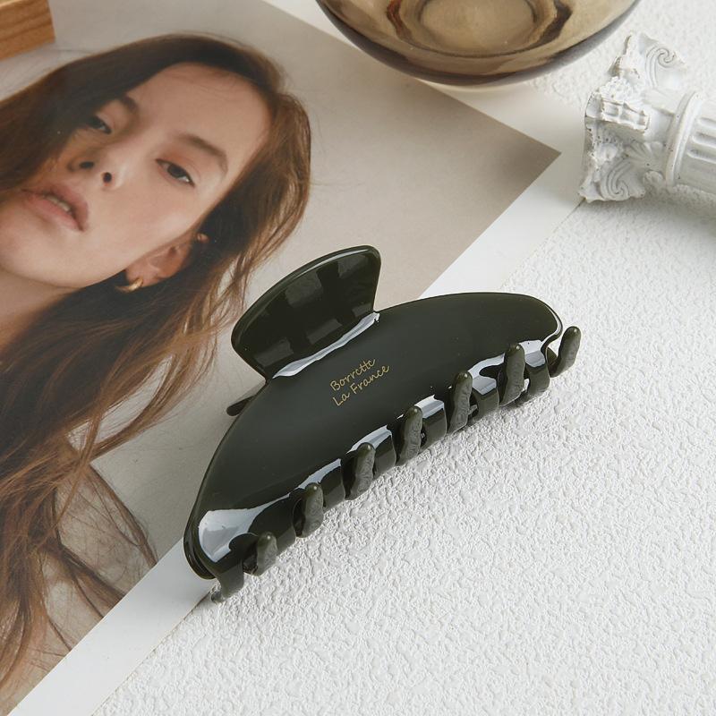 Женские Изысканные Элегантные Заколки для волос Акула Зажимы для волос Большие Ацетатные Модные Девичьи Аксессуары для волос Темперамент Заколка для волос