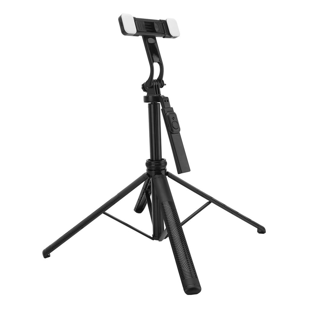 Extendable Selfie Stick Tripod with Light Height Adjustable Flexible Foldable Portable Phone Tripod with Wireless Remote