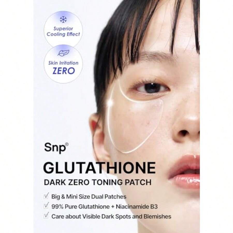 SNP [K Beauty Глутатион Дарк Зеро Тонизирующие патчи для глаз 84г](60ea) Питательные патчи под глаза от несовершенств