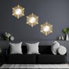1PC/3PC Nordic Background Living Room Wall Decor Спальня Золотое Подвесное Зеркало Круглое Настенное Зеркало