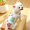 Breathable Pet Print Vest Cute Dog Tank Top Funny Colorful Dinosaur Pet Vest  Pet Supplies