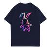 Easter - Men's Casual Baggy Bunny  Print T-shirt Round Neck Pull-over Short-sleeved Top