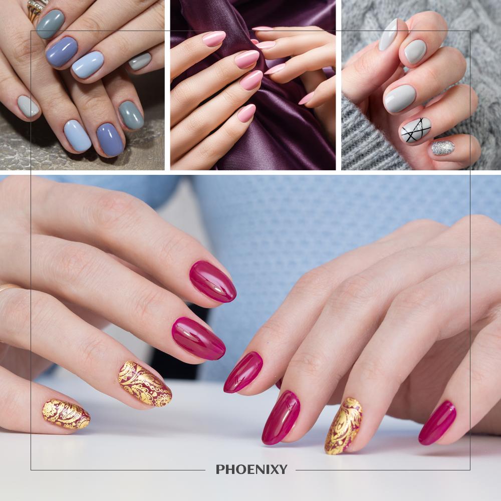 PHOENIXY 8 мл набор гель-лаков для ногтей 8 цветов УФ-гель-лак для ногтей стартовый набор Soak Off блестящий блестящий гель-лак для ногтей набор лаков для ногтей подарки маникюрный набор