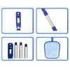 Pool Skimmer Net Telescopic Pole Fine Mesh Pool Cleaning Tool Pool Rake Detachable Reliable Stable Pool Rake for Swimming Pools