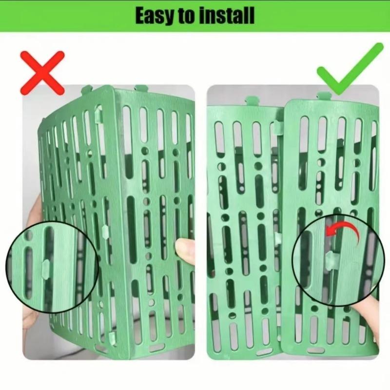 Tree Bark Protective Cover Simulated Tree Protective Cover Multiple Colors Available Solid Plastic Seedling Shells