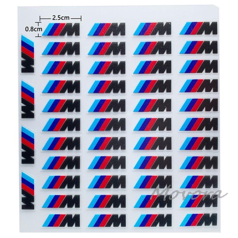 YGIE8 Car Decoration Strip Trunk Relief Stickers Decals For Bmw M Power Performance E28 E30 E34 E36 E46 E60 E90 F84 F87 X1 X3 X5 X6