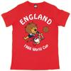 World Cup Willy England Football Mascot 1966 Retro Print T-Shirt