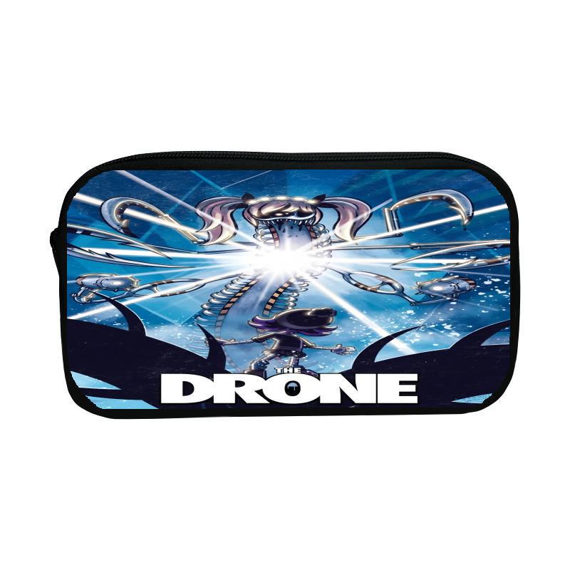 Inorganic Killer Murder Drones Large-Capacity Pencil Case for Students - Boys & Girls Stationery Bag