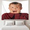 Home Alone Print Tapestry, Backdrop, Easy Setup, Ideal for Bedroom, Office & Living Room, with Aesthetic Wall Hanging Decor.