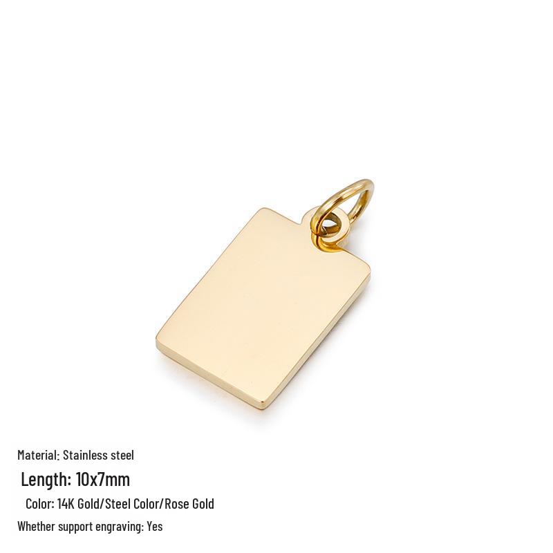 Трендовые DIY аксессуары для ювелирных изделий из титановой стали с гравировкой на заказ