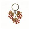 2D Flat Christmas Keychain Mini Xmas Ornament Pendant Cute Keyring Charm  Christmas Gift