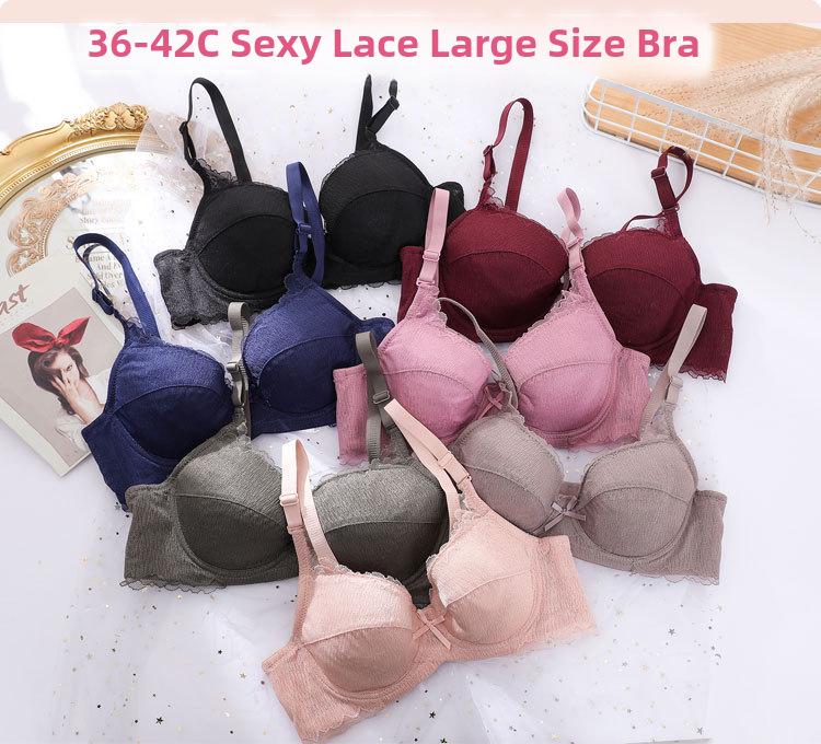 Women's Thin Push-Up Bras - Large Size, No Sponge, Comfortable, Anti-Sagging Design