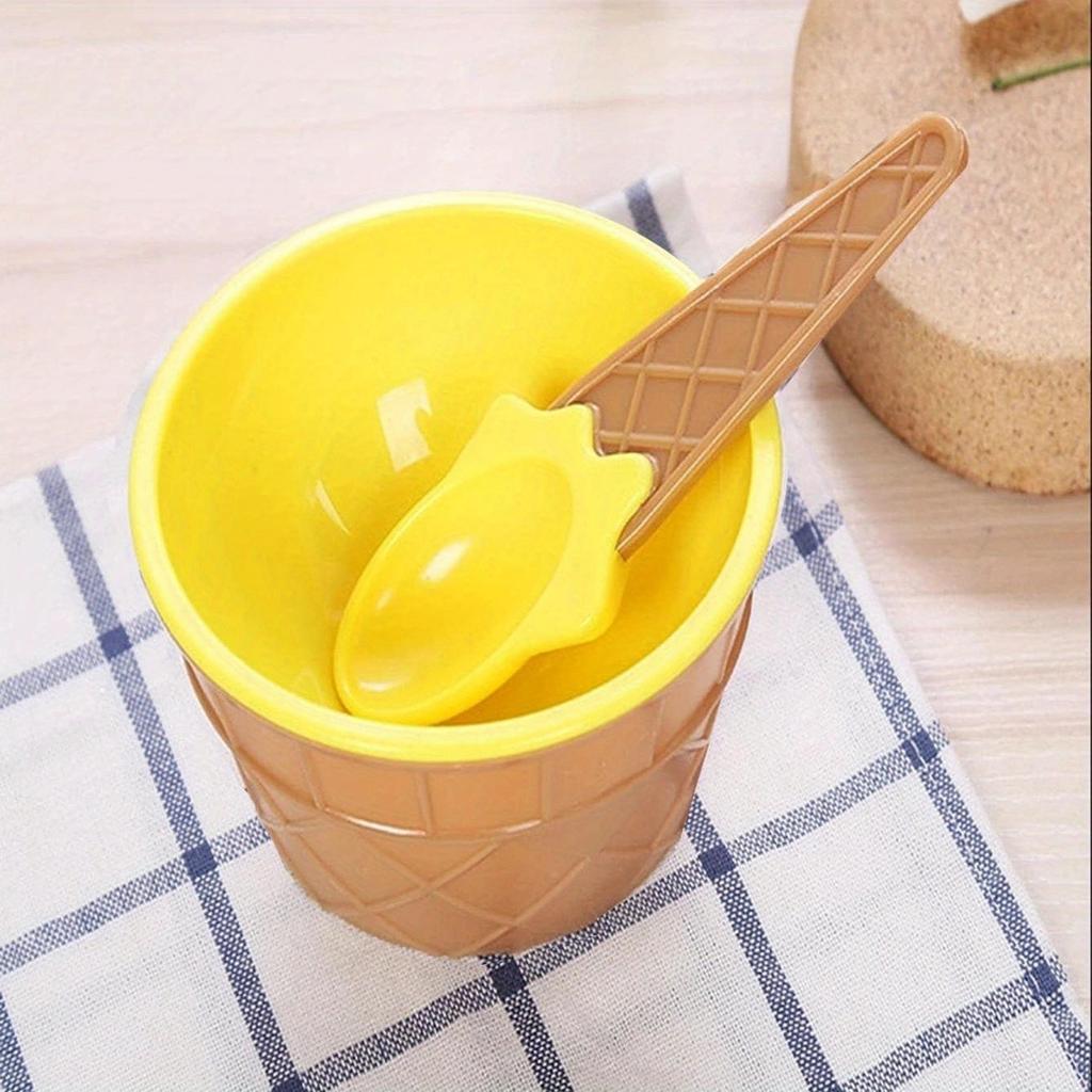 1 набор - Набор ложек для мисок для мороженого, чашка для йогурта, детская миска для мороженого
