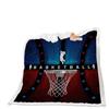 Ice Sports 2D Digital Printed Lamb Fleece Blanket Thickened Crystal Fleece Blanket