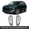Front Halogen Fog Light Assembly for 2019-2021 Ford Escape (USA Version)