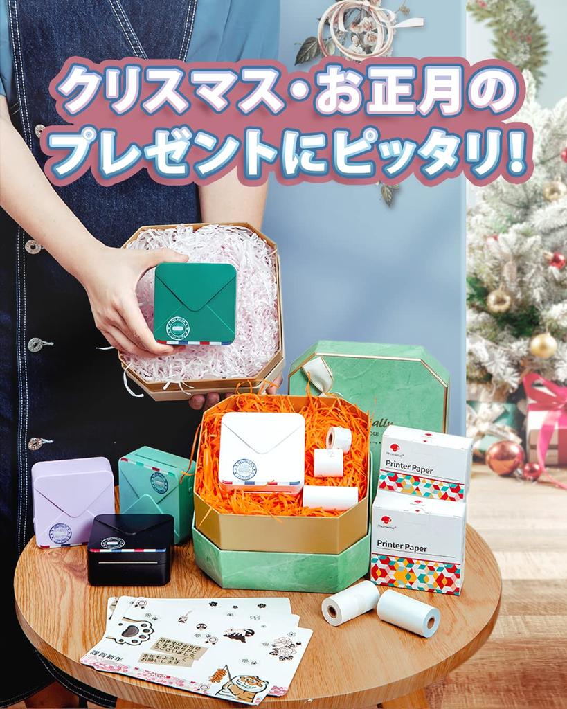 Phomemo M02S Mini Printer, 300DPI, Black & White