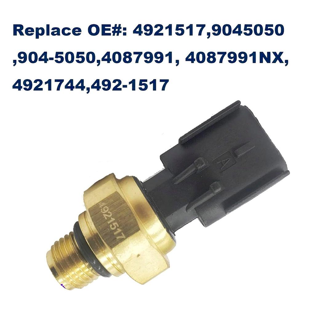 4921517 Oil Pressure Sensor 9045050 Fits Cummins ISX ISM ISX11.9 ISX15 Freightliner Cascadia Coronado Kenworth T660 T800 W900 Peterbilt 367 579