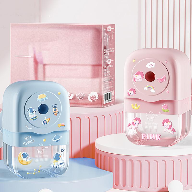 Pencil Sharpener, Manual Pencil Sharpener, Student Rotating Pencil Sharpener, Handheld Pencil Sharpener for Children